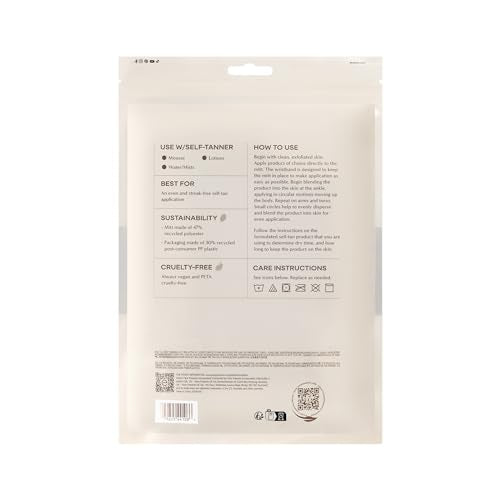 EcoTools Good Tan Full-Body Tanning Mitt, For Self-Tan Application, Use Self Tanning Mitt With Tanning Mousse, Lotions, & Tanning Waters, Eco Friendly Self Tan Mitt, Vegan, & Cruelty-Free, 1 Count