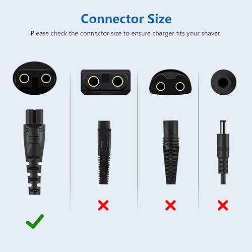 FNKTQL 12V for Remington Shaver Charger PA-1204N, Replacement for Remington Shaver F5-5800 F5800 F7800 F5790 F4790 FR750 MS-280 MS-290 MS3-2000 Electric Razor Trimmer Charger Cord