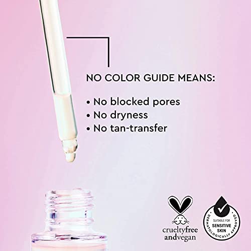 Tanologist Face and Body Self Tan Drops Mini, Medium - Bronzing Drops - Illuminating Self Tanning Drops, Natural Ingredients & Vegan - 0.5 Fl Oz