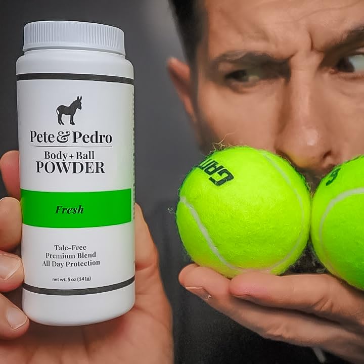 Pete & Pedro Body & Balls Powder (Frost - Cooling Sensation) Talc-Free Ball Powder for Men | Helps with Odor & Absorbs Moisture & Sweat | Deodorant Hygiene for Groin | As Seen on Shark Tank, 5 oz.