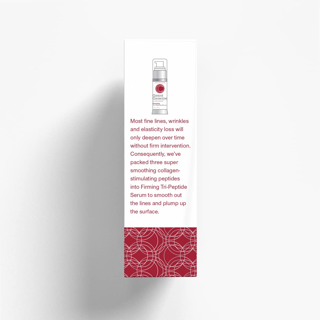 CONTROL CORRECTIVE Firming Tri-Peptide Serum, 1 Oz - Supports Skin Strength, Improves Skin Laxity, Collagen, Elastin, Skin Nourishing, Hyaluronic Acid & Active Peptide Serum For Firming And Hydration