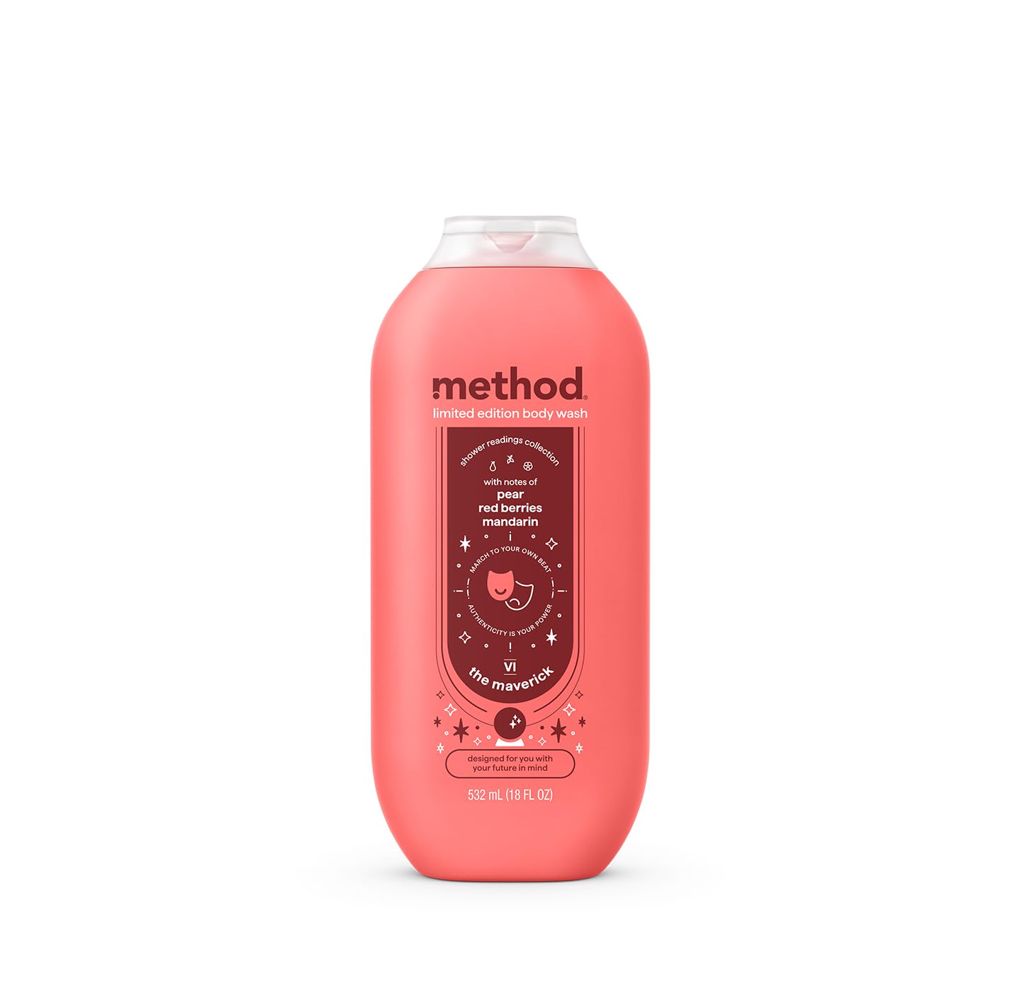 Method Limited Edition Maverick Body Wash - 18oz, Pear & Red Berries Scent