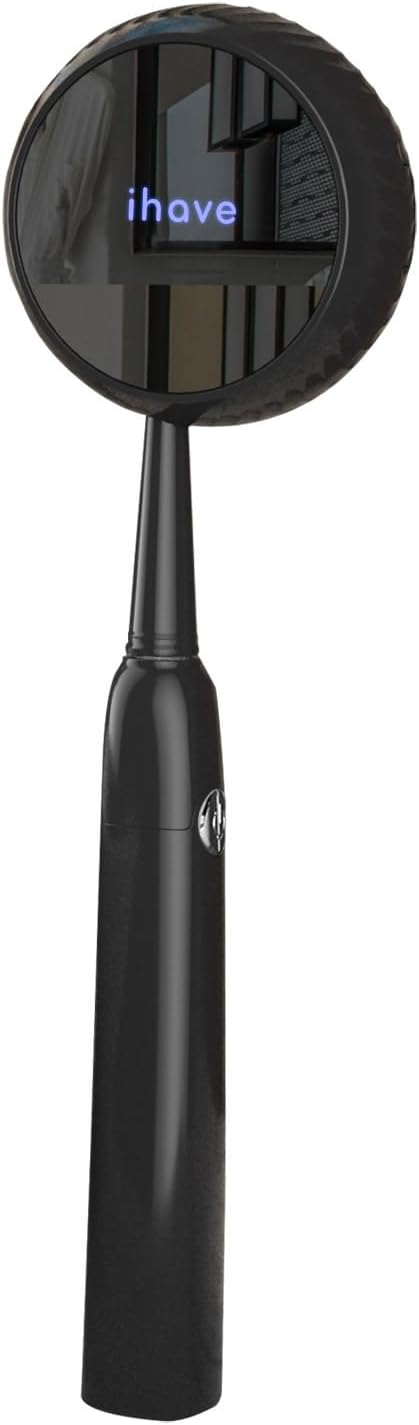 UV Toothbrush Sanitizer Holder – Wall-Mounted Bathroom Accessory for Home & Travel (Black)