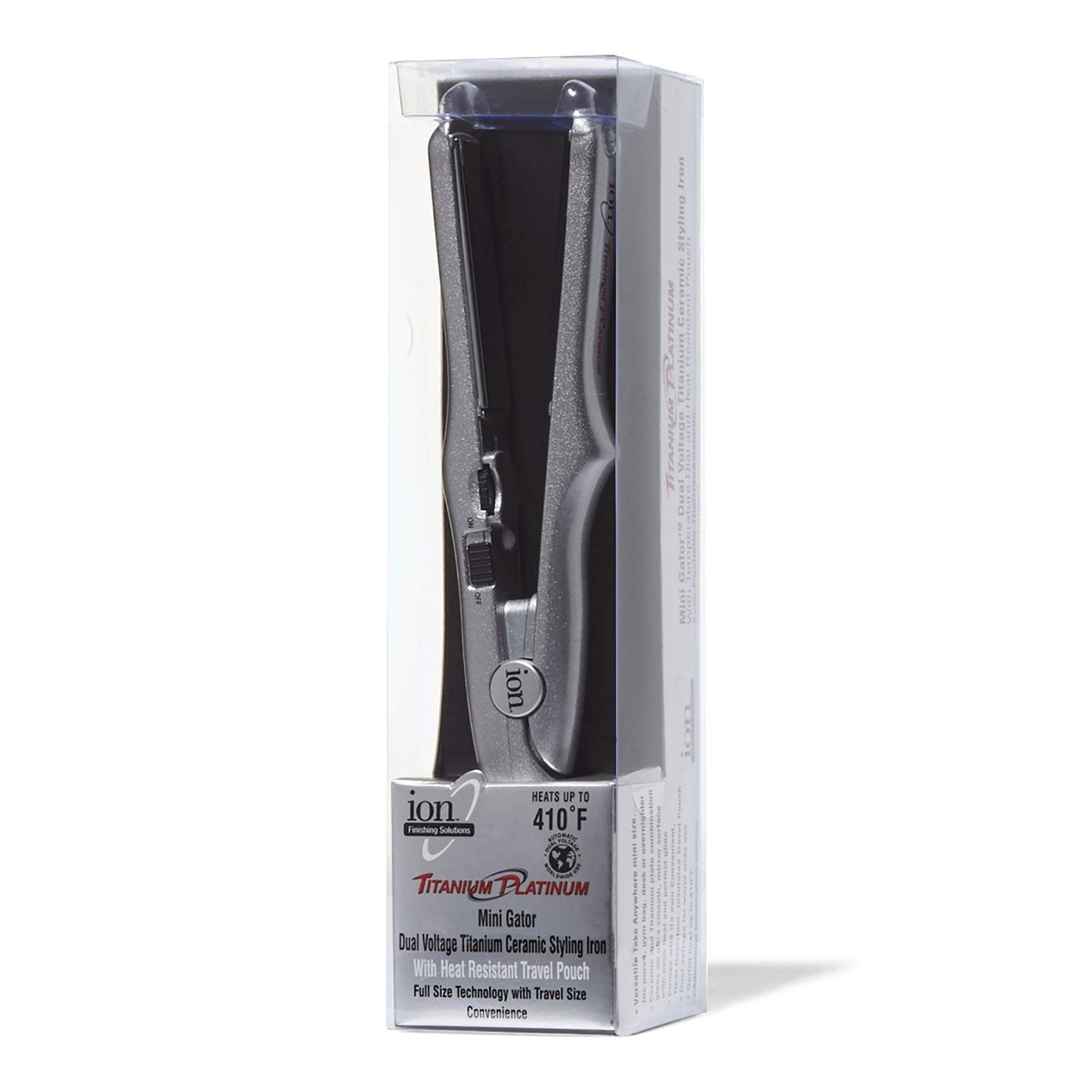 Ion Titanium Ceramic Travel Gator Iron 1 Inch