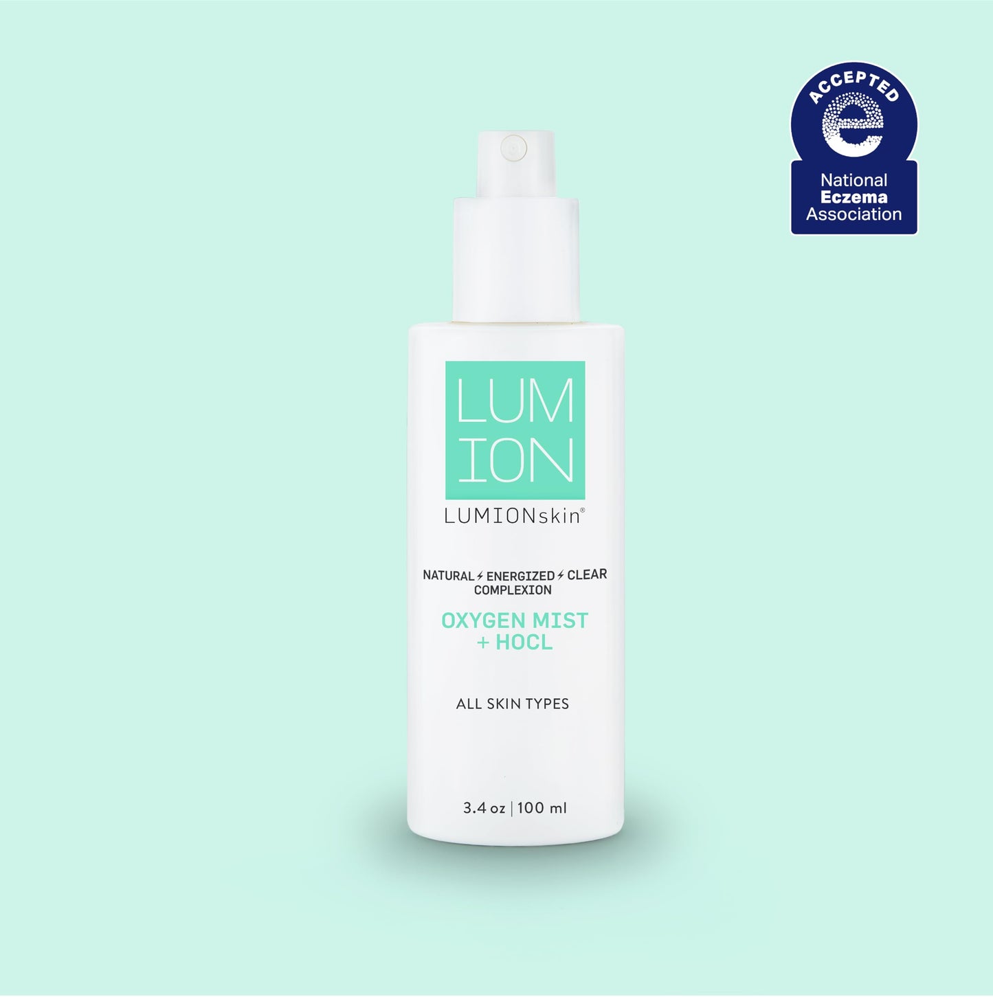 LUMION skin - Natural Miracle Mist Face Spray | Soothes Redness + Irritation, Promotes Healthy, Calm, Clear Skin, Hypochlorous Acid (3.4 fl oz | 100 ml)