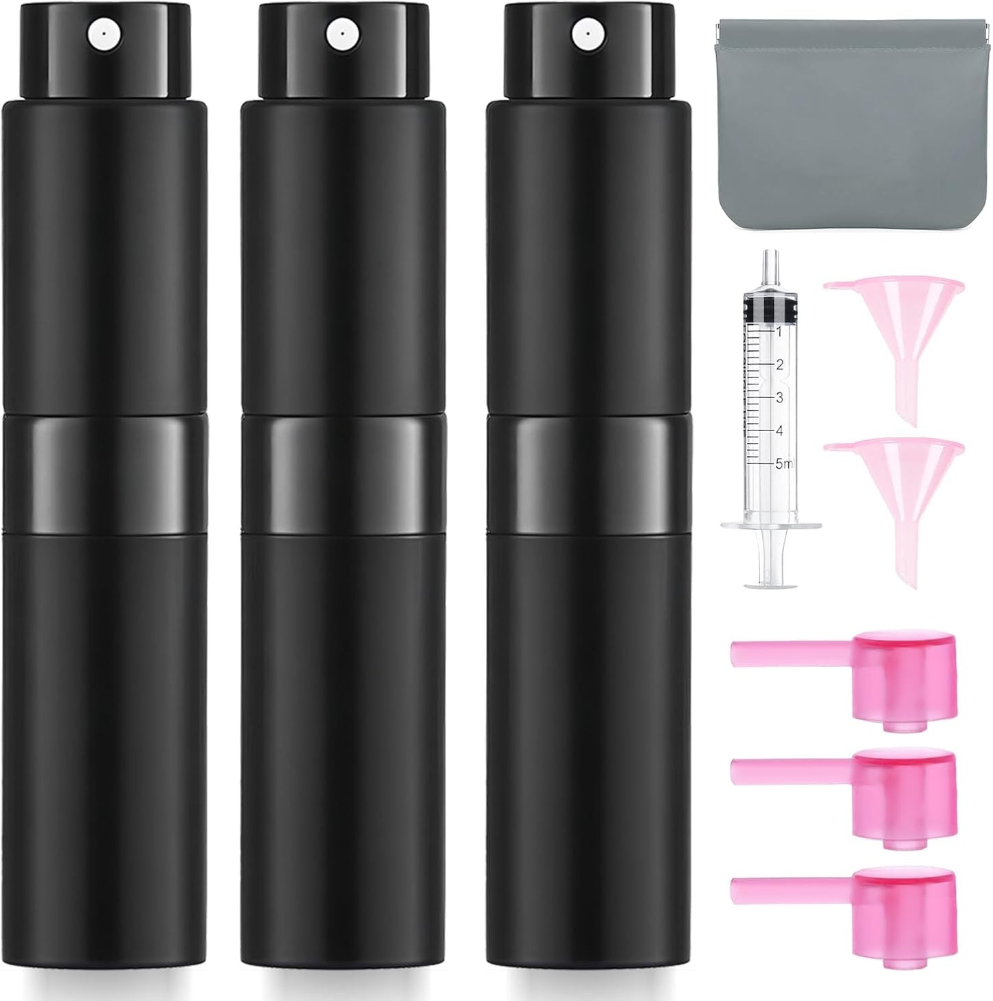 8ML Perfume Atomizer Spray Bottle - 6 Pack Travel Refillable Mini Cologne Dispenser