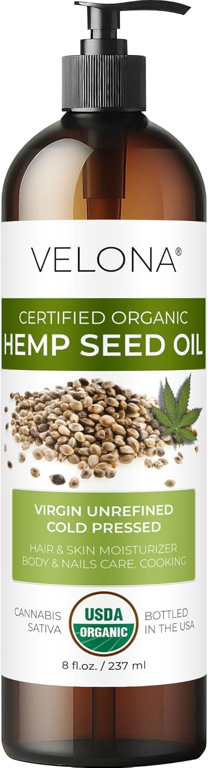 Organic Pumpkin Seed Oil - 8 Fl Oz | 100% Pure Cold Pressed Carrier Oil for Cooking & Skin Care