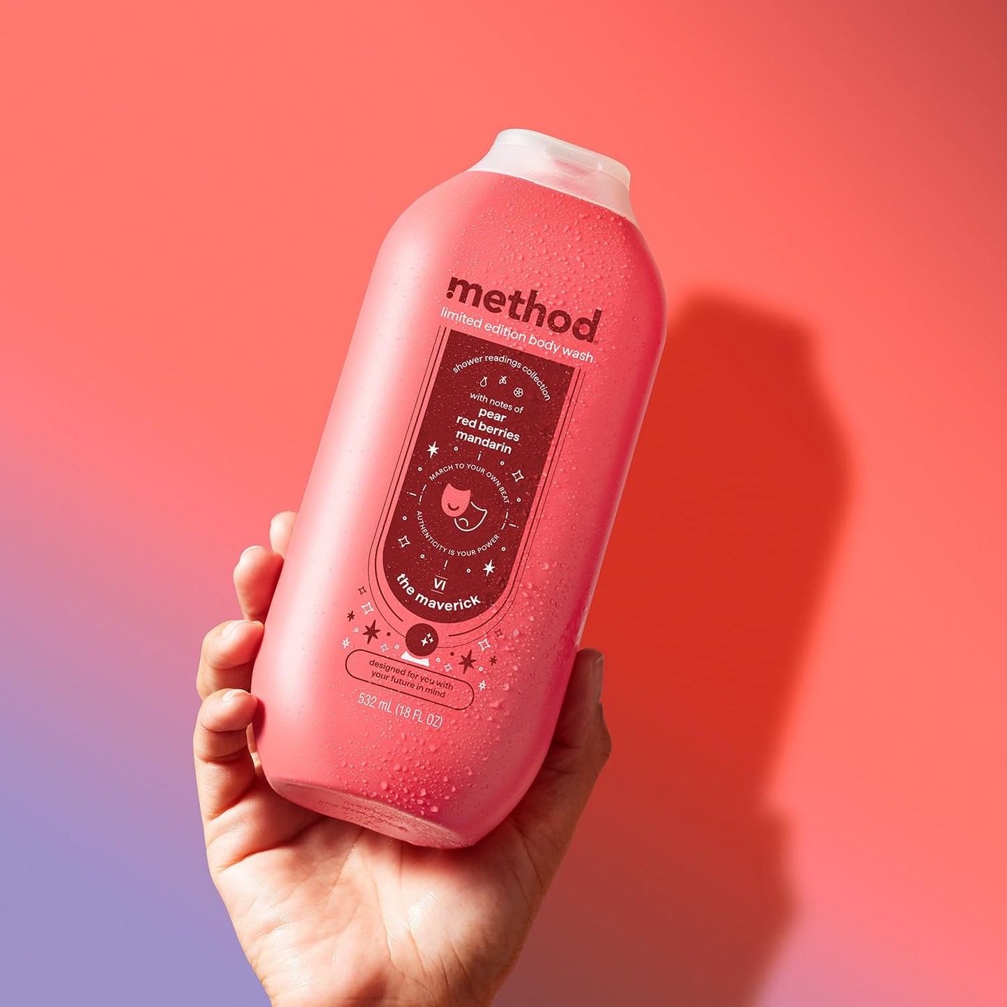Method Limited Edition Maverick Body Wash - 18oz, Pear & Red Berries Scent