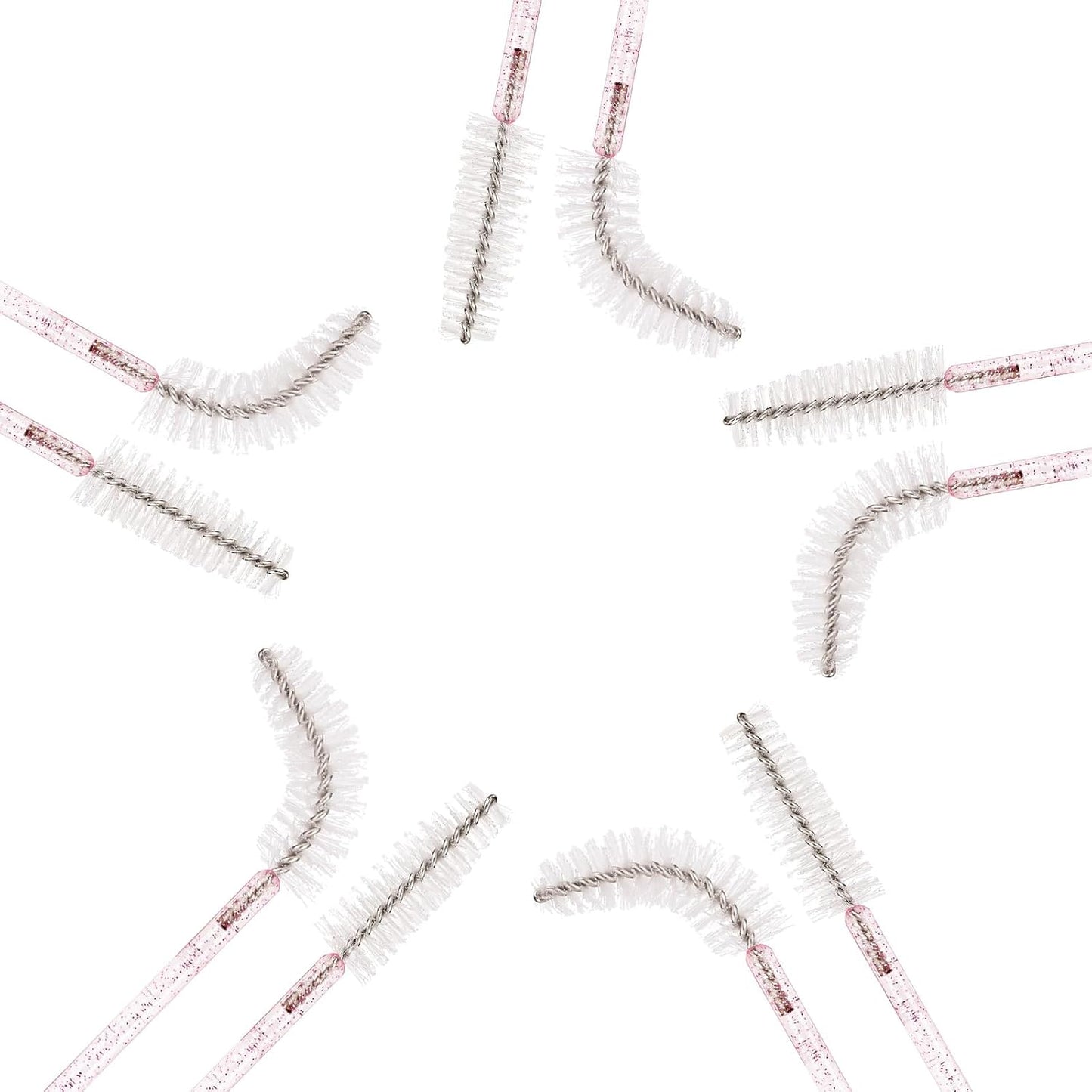 500 Disposable Mascara Wands - Colorful Eyelash Brushes & Spoolies for Extensions