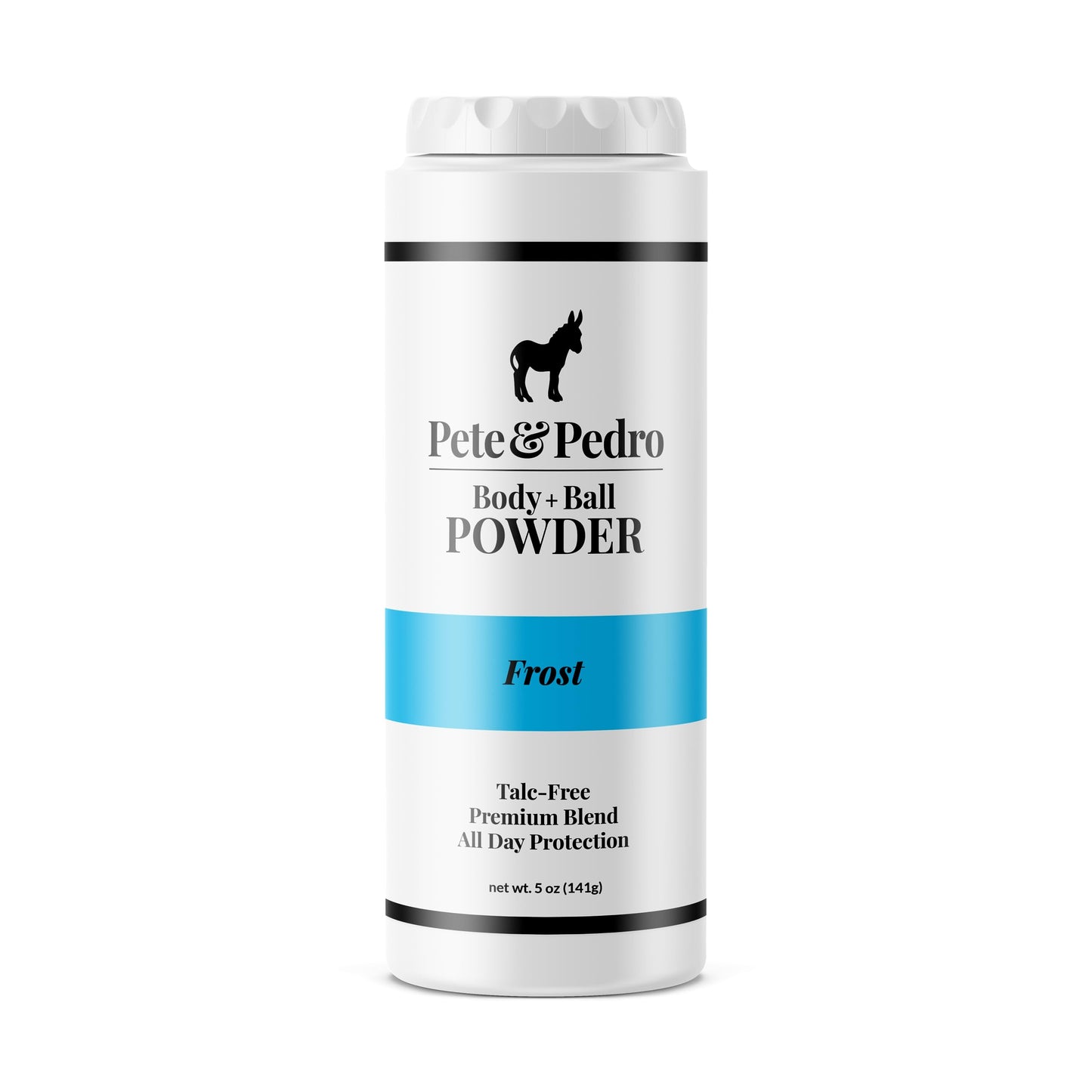 Pete & Pedro Body & Balls Powder (Frost - Cooling Sensation) Talc-Free Ball Powder for Men | Helps with Odor & Absorbs Moisture & Sweat | Deodorant Hygiene for Groin | As Seen on Shark Tank, 5 oz.