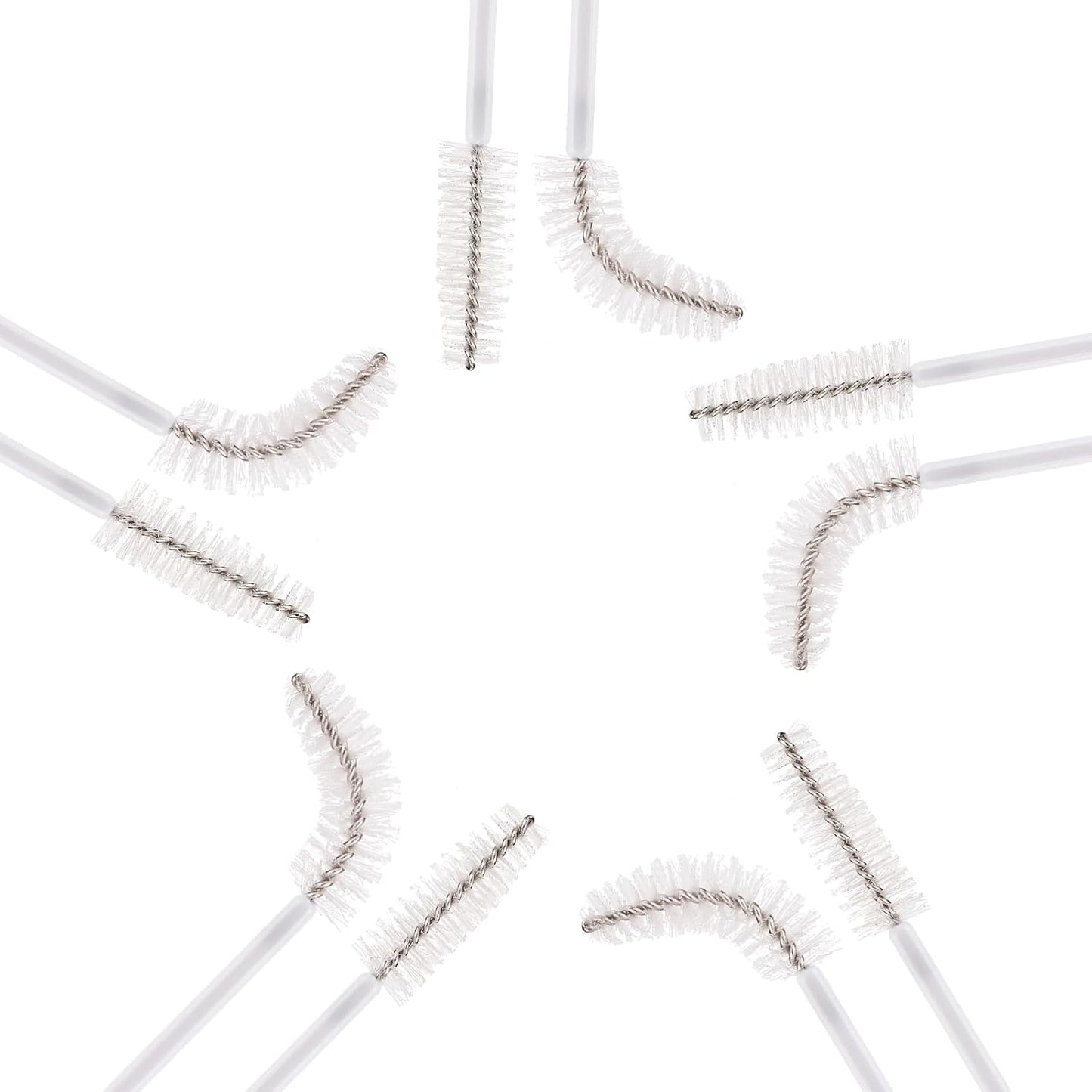 500 Disposable Mascara Wands - Colorful Eyelash Brushes & Spoolies for Extensions