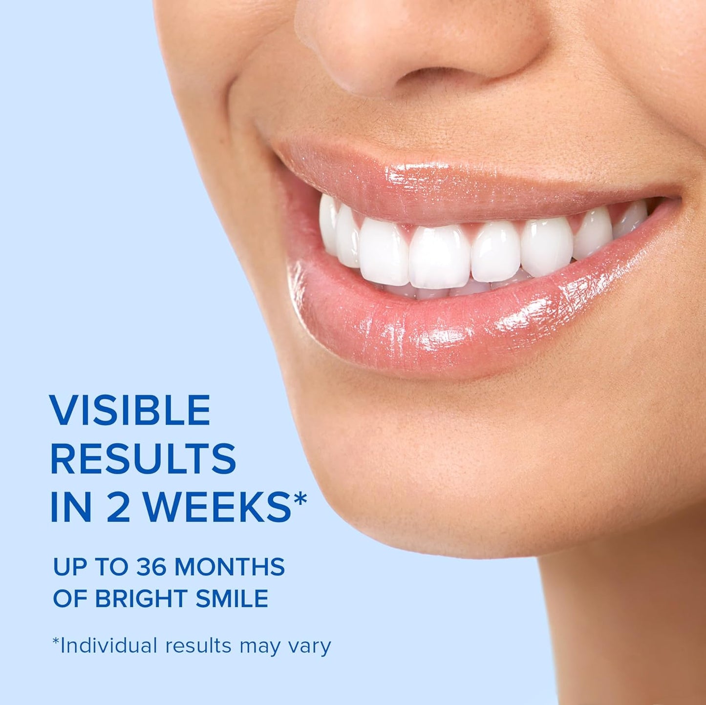 Teeth Whitening Strips with Mint Flavor - Gentle Calcium Formula for Sensitive Teeth - 28 Pack