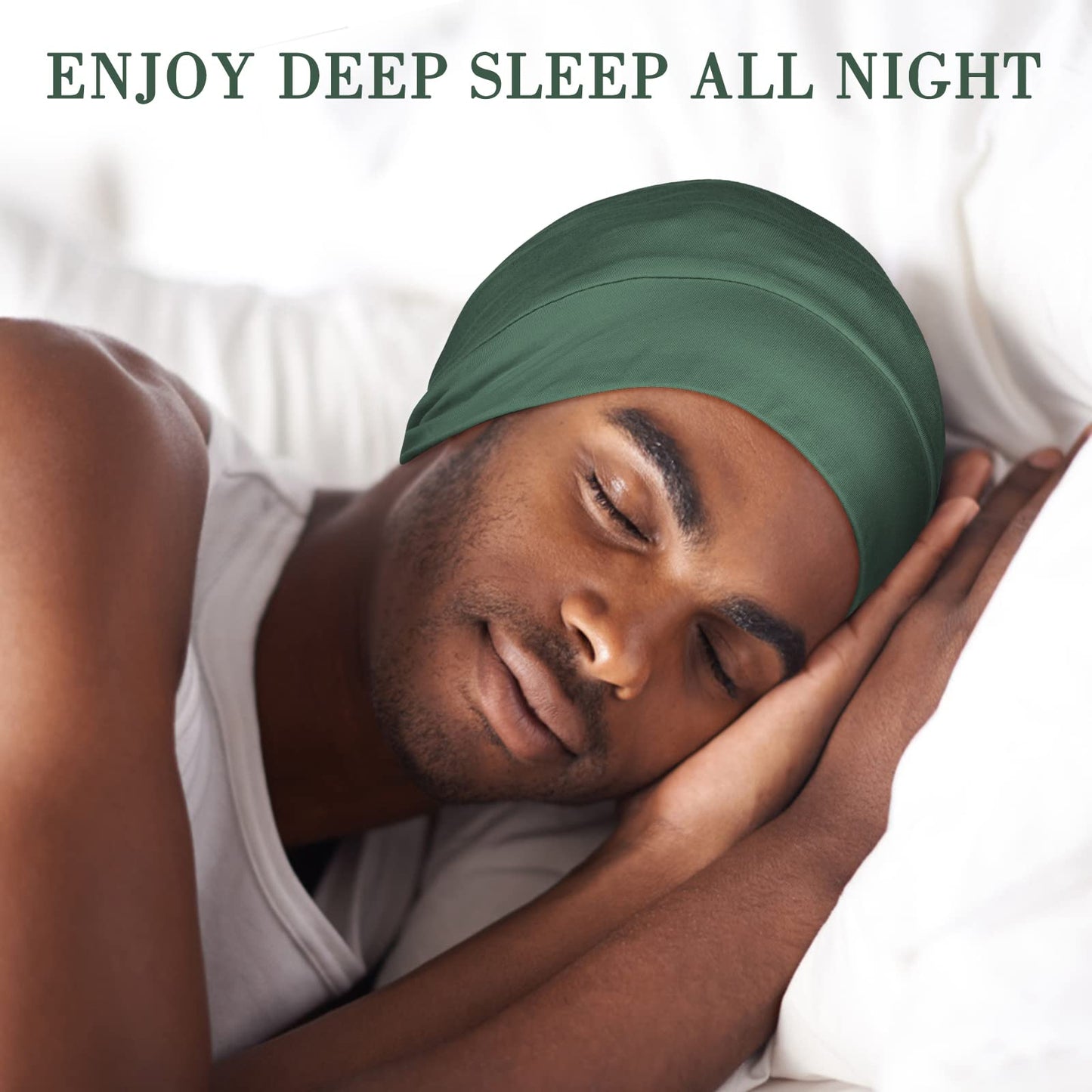 Fittia Silk Satin-Bonnet Sleep Cap, Silk Hair Wrap for Sleeping, Loc Cap Dreadlocks for Black Women&Men, Unisex