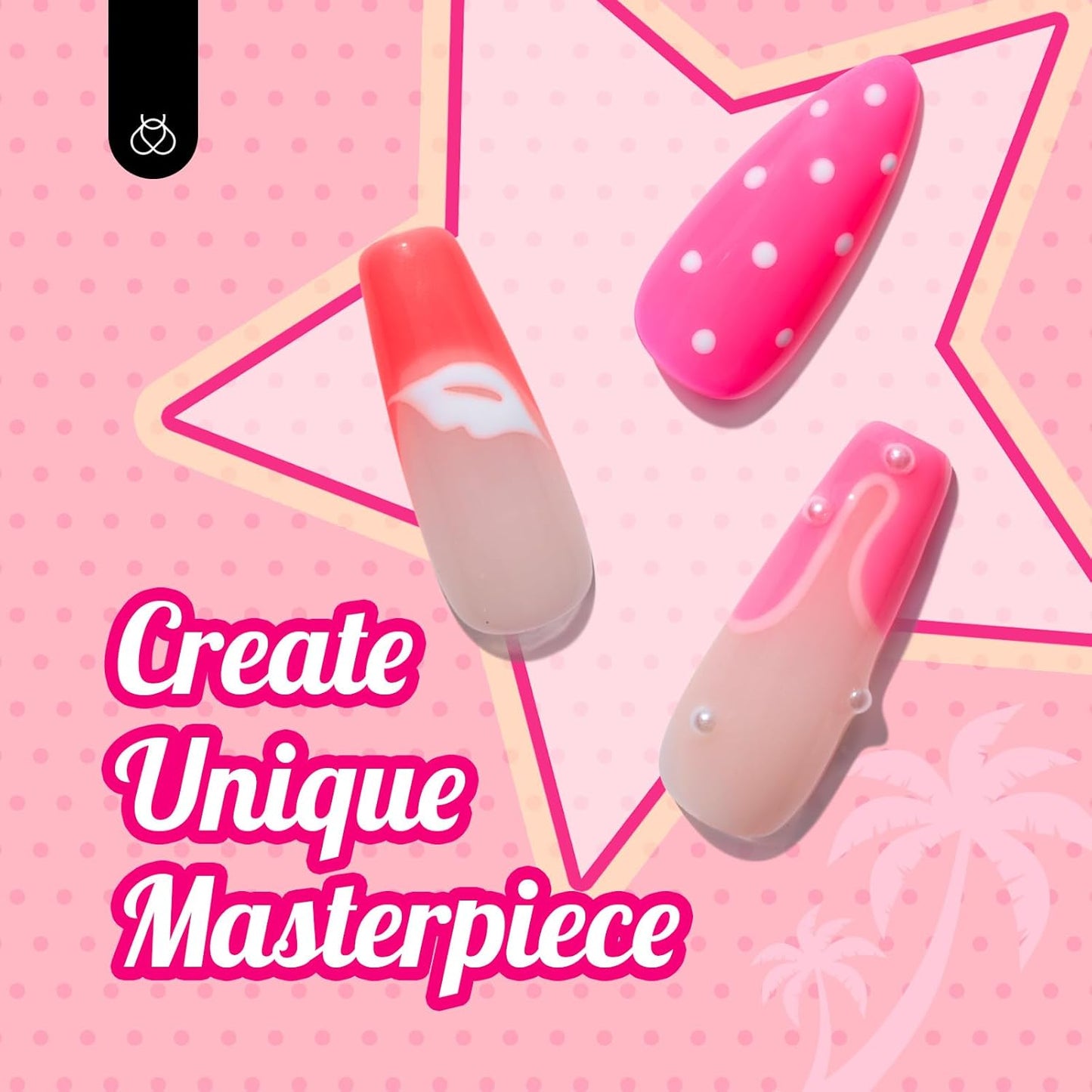 Beetles 6-Pack Fall Gel Nail Polish Set - Brown, Green, Yellow, Burgundy & Glitter - Soak Off UV/LED Manicure Gift for Women