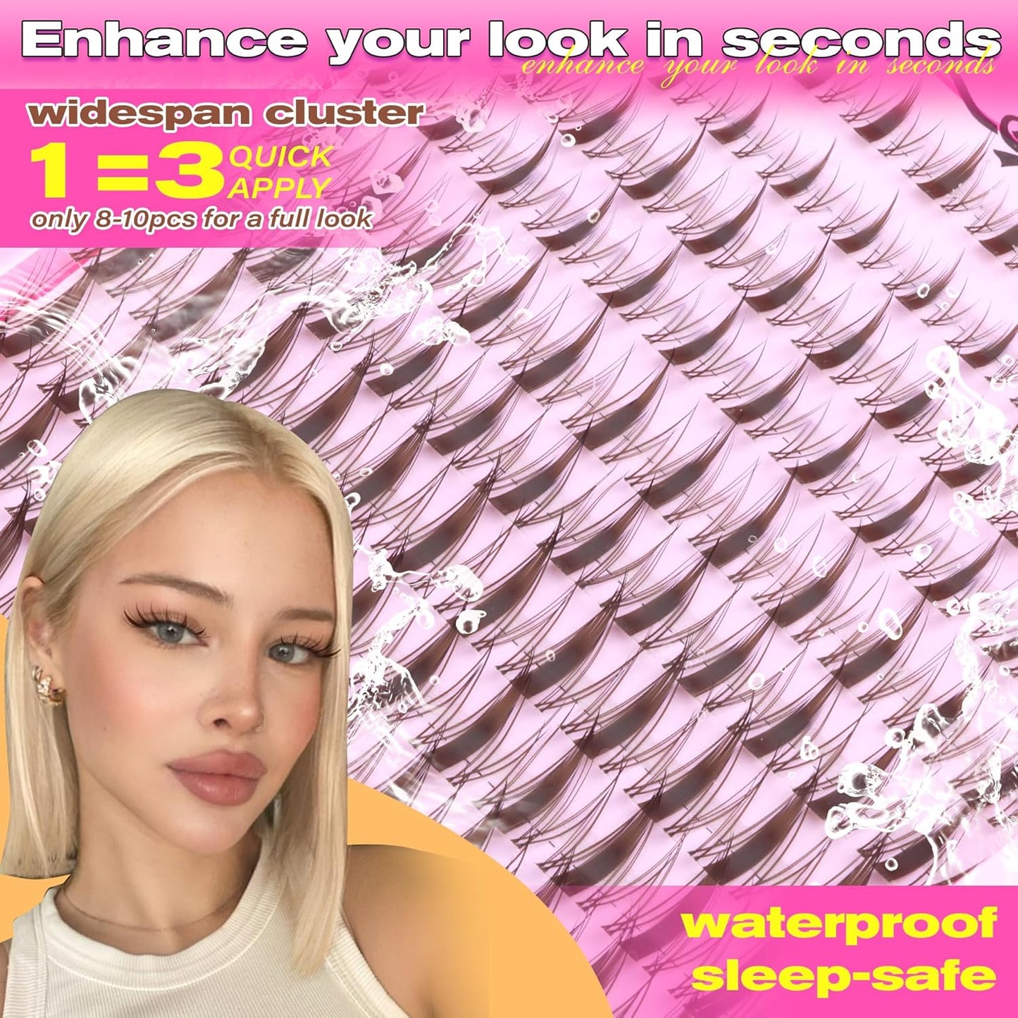 Manga Eyelash Clusters - Natural Look Anime Lash Extensions (8-16MM) for Beginners