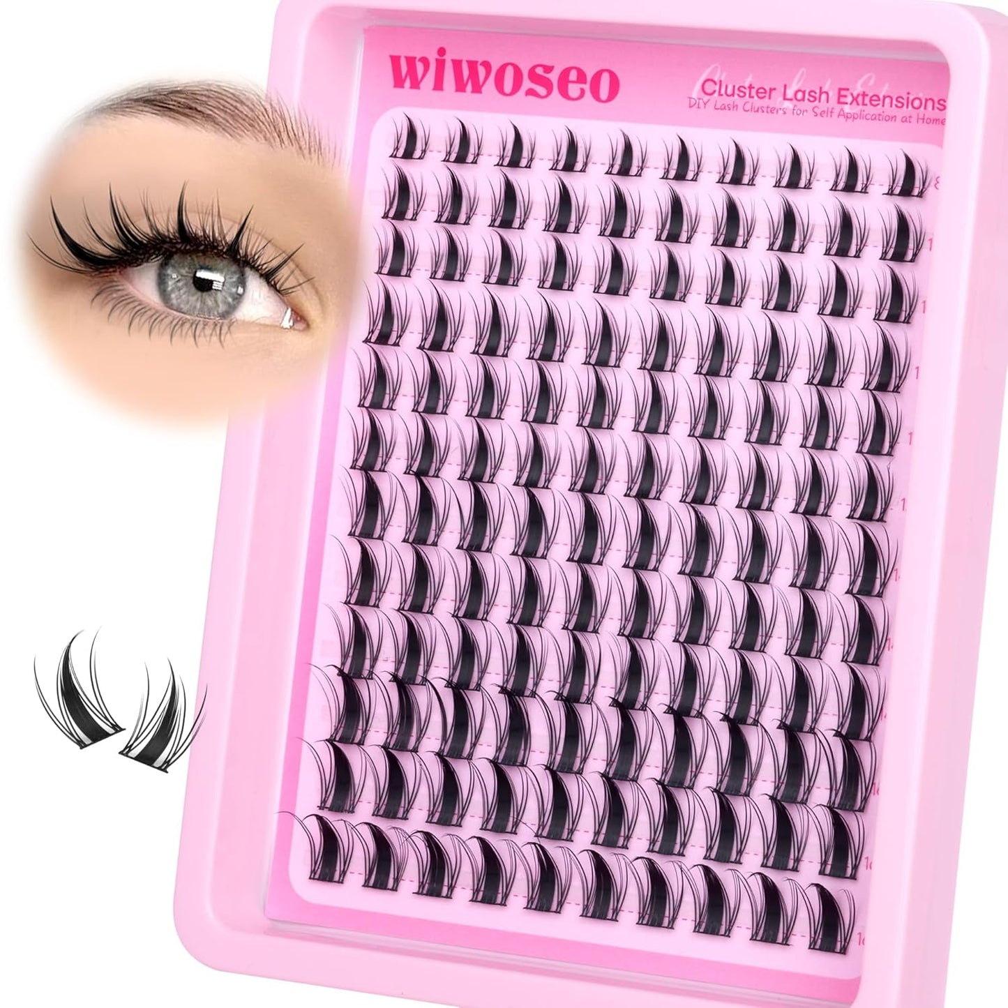 Manga Eyelash Clusters - Natural Look Anime Lash Extensions (8-16MM) for Beginners