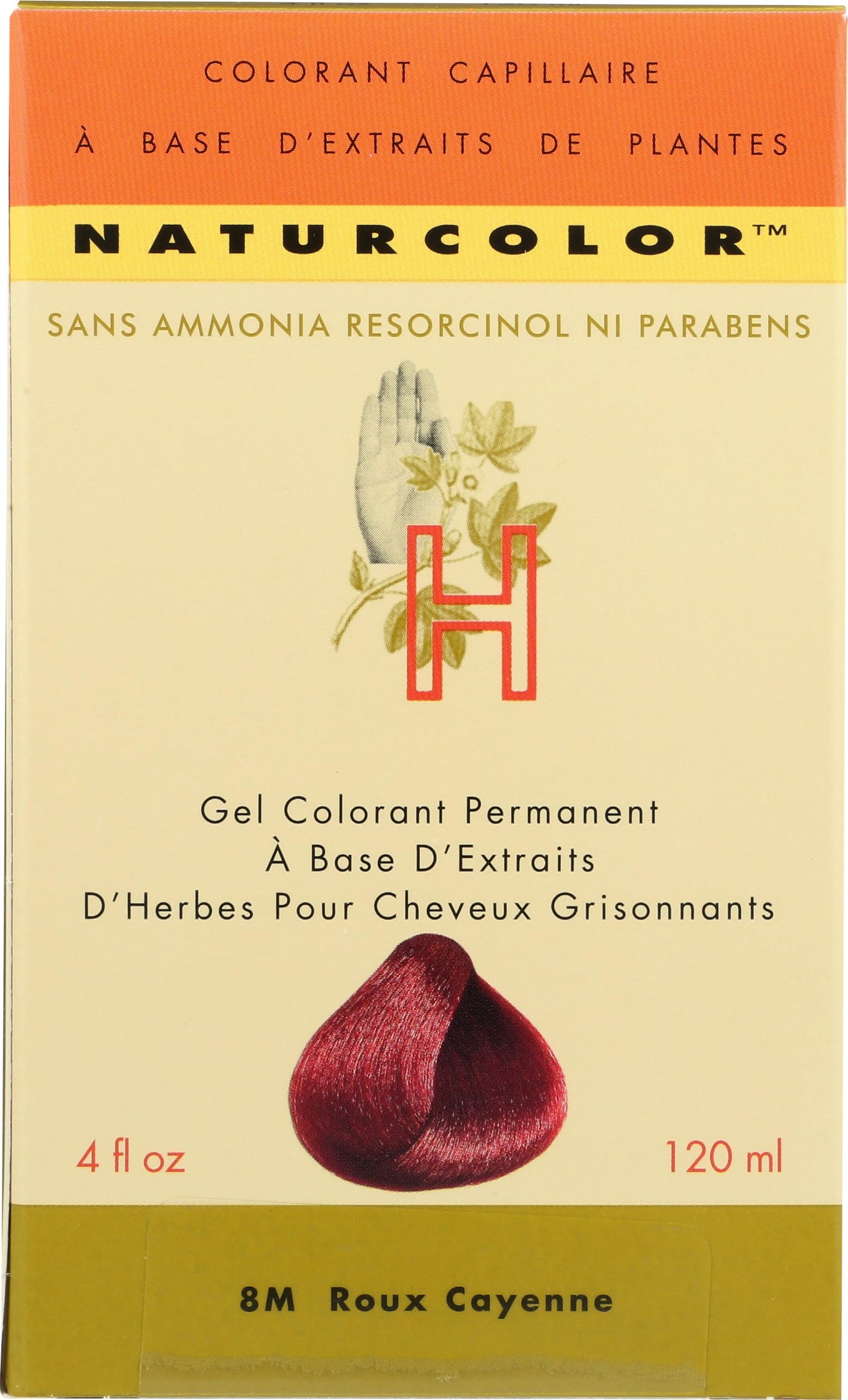 naturcolor Haircolor Hair Dye, 8M - Cayenne Red, 4 Fl Oz (8M)