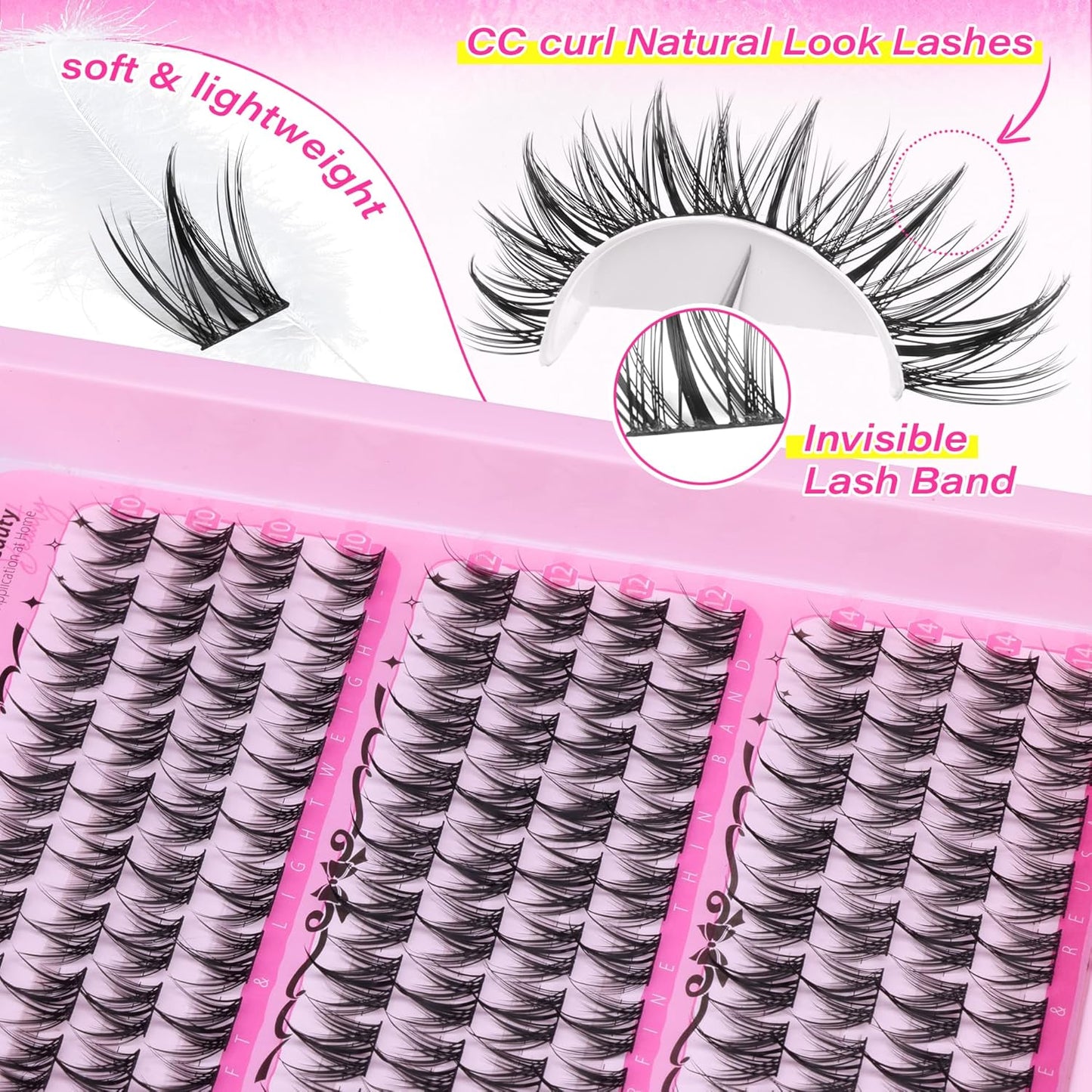 Manga Eyelash Clusters - Natural Look Anime Lash Extensions (8-16MM) for Beginners