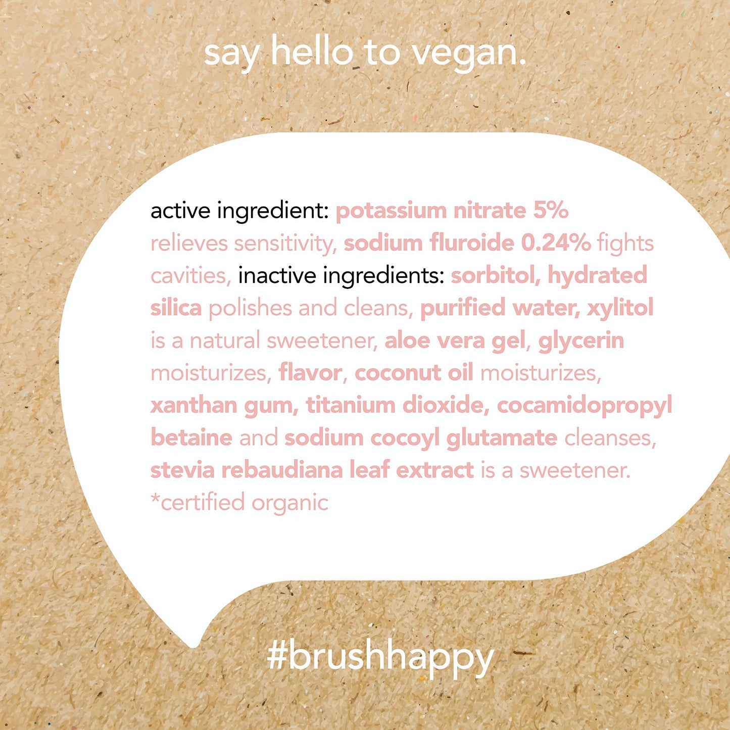 Hello Oral Care Sensitivity Relief Toothpaste for Sensitive Teeth with Fluoride + Coconut Oil Vegan SLS Free Whitening Oz, Soothing Mint, 4 Ounce