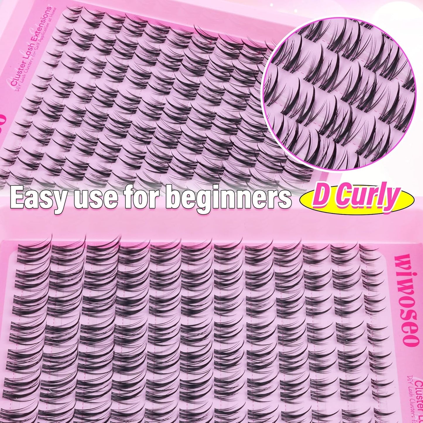 Manga Eyelash Clusters - Natural Look Anime Lash Extensions (8-16MM) for Beginners