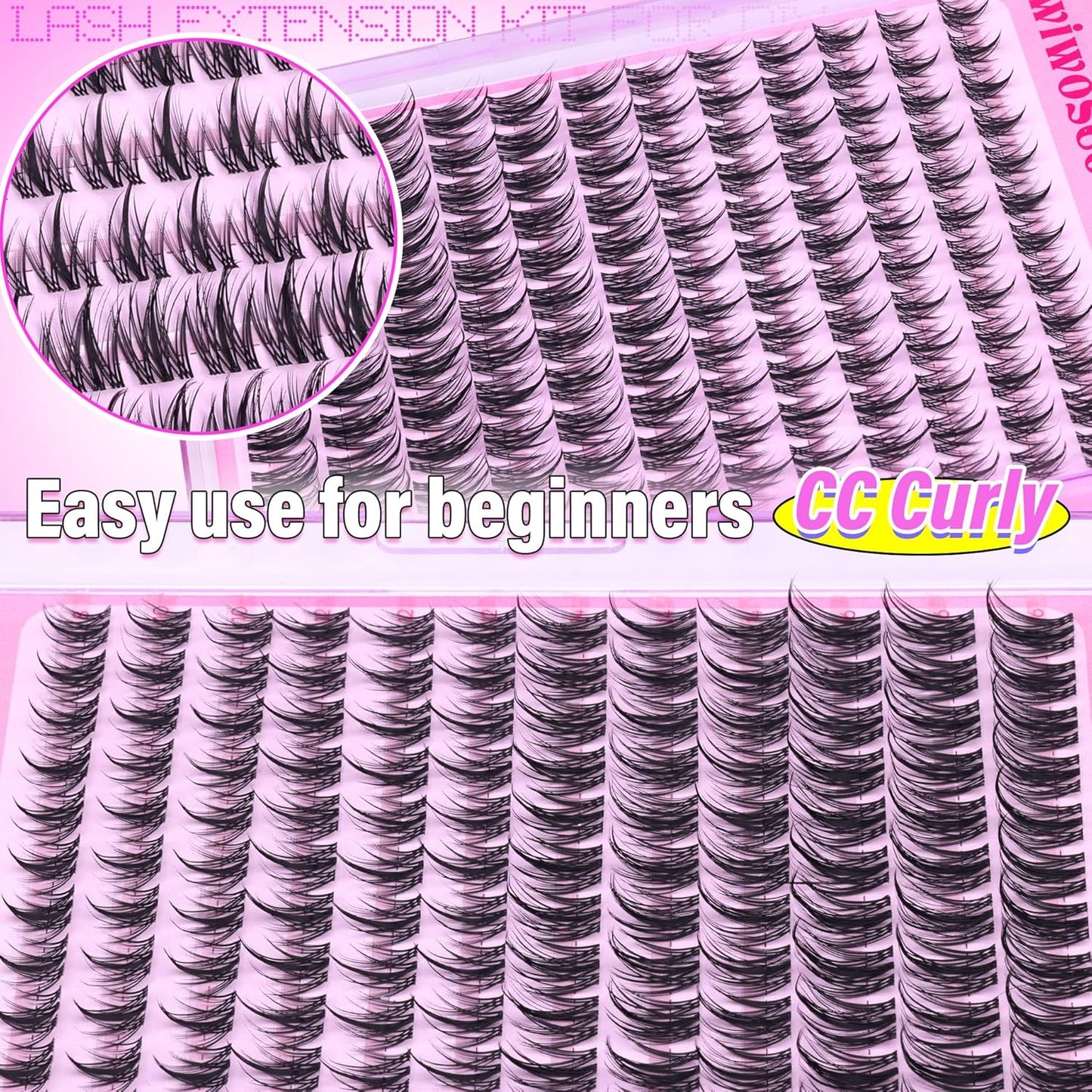 Manga Eyelash Clusters - Natural Look Anime Lash Extensions (8-16MM) for Beginners