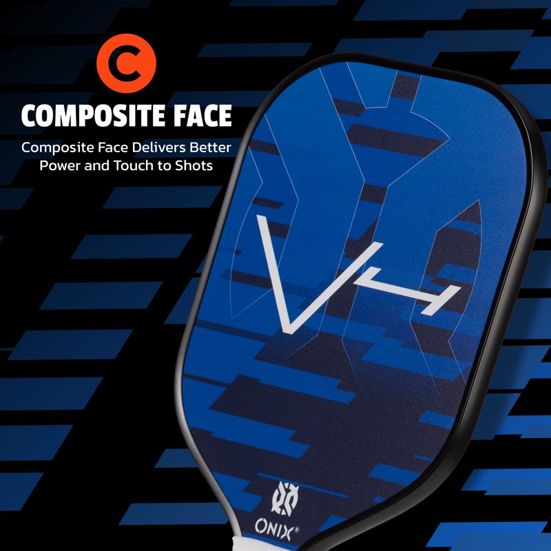 Onix V4 Pickleball Paddle with Polypropylene Core & Edge Guard