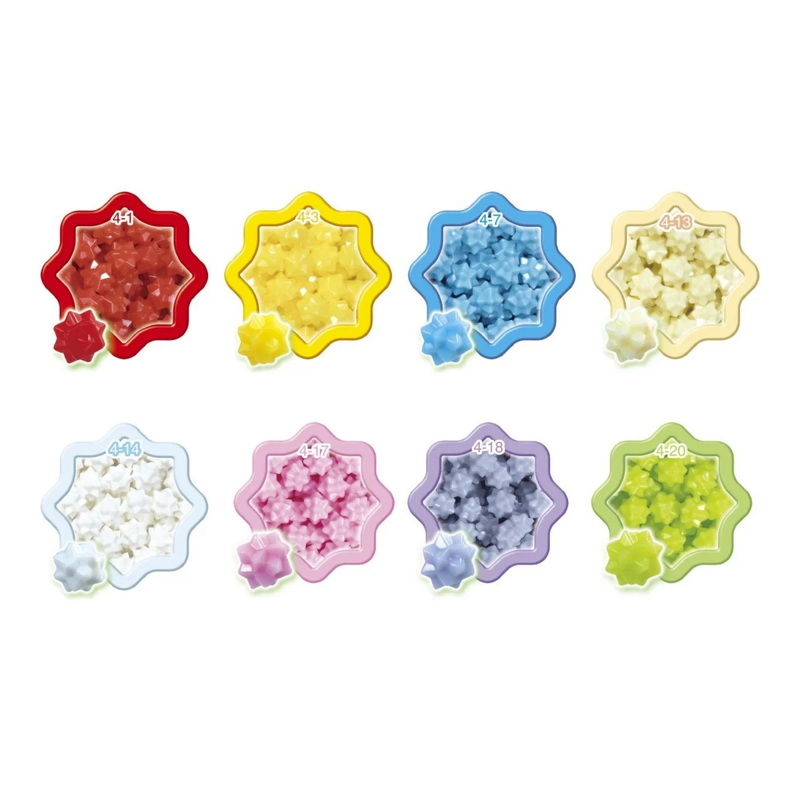 Aquabeads Star Beads Refill Set - Over 800 Colorful Star-Shaped Craft Beads for Kids