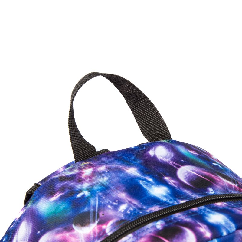 Unisex Printed School Backpack Laptop Tablet Travel Daypack - Galaxy Pattern