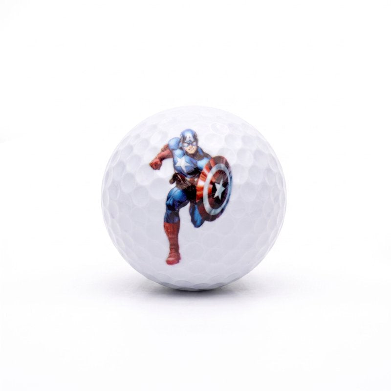 Superhero Golf Balls 12 Pack - Comic Book Style Novelty Golf Set
