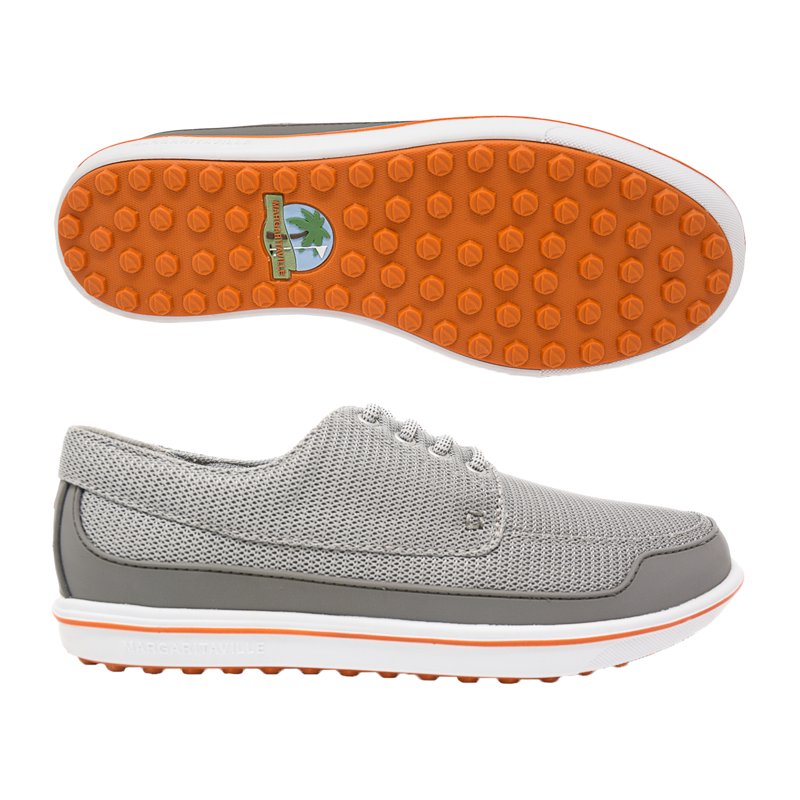 Gimmie Golf Shoes for Men Grey/Orange - Margaritaville Variation: Grey/Orange, 13