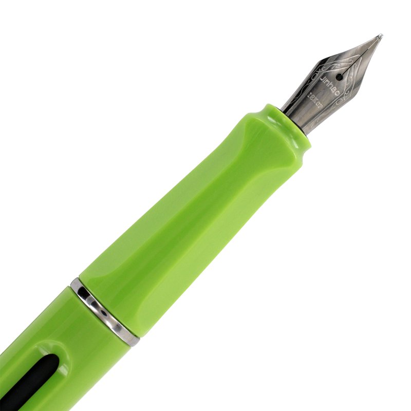 Jinhao Fountain Pen - Lime Green, Blue, Translucent & Black Ink Pen