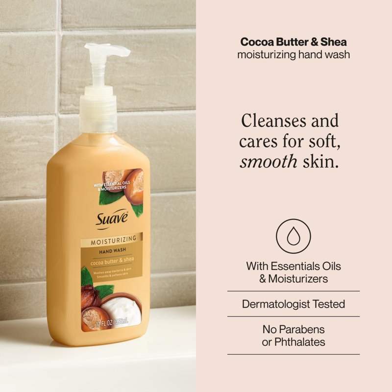 Moisturizing Hand Soap with Cocoa Butter & Shea - 6 or 12 Pack