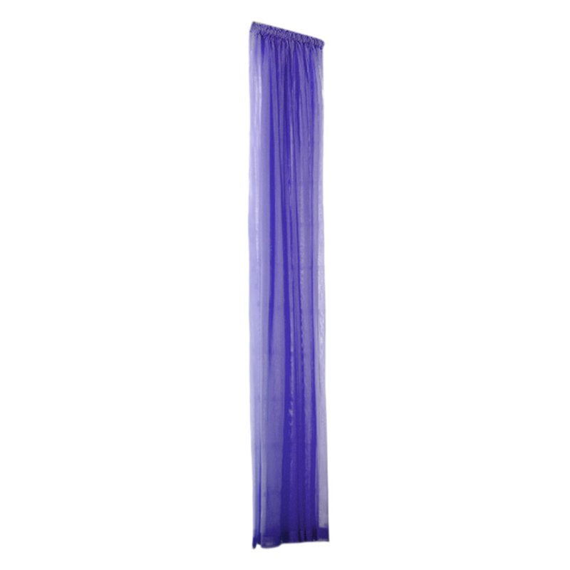 Sheer Canopy Bed Curtains - Home Decoration Voile Panel for Wedding, 31.5 x 78.7 inches - Purple