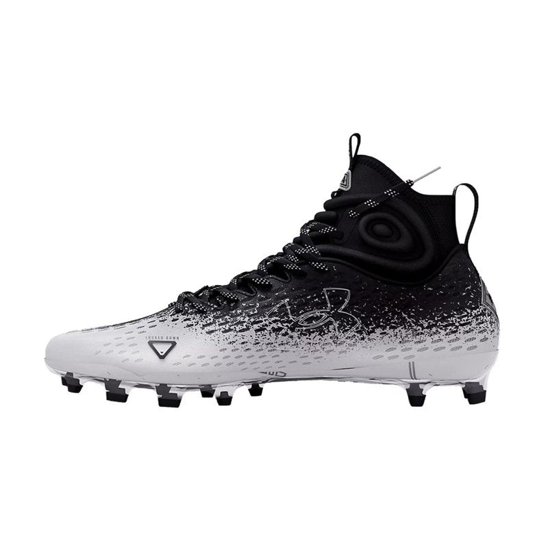 Under Armour Spotlight Lux MC 2.0 Football Cleats – SZ 8, Black/White
