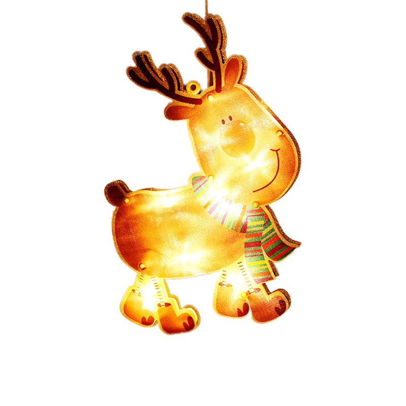 Christmas Window Hanging Lights Decorations Battery Operated Indoor Xmas Decor