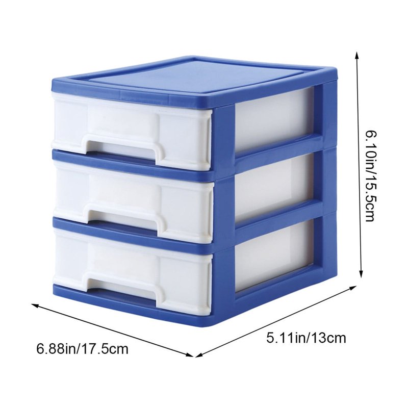 Desktop Plastic Storage Drawers Organizer for Kitchen, Office & Desk