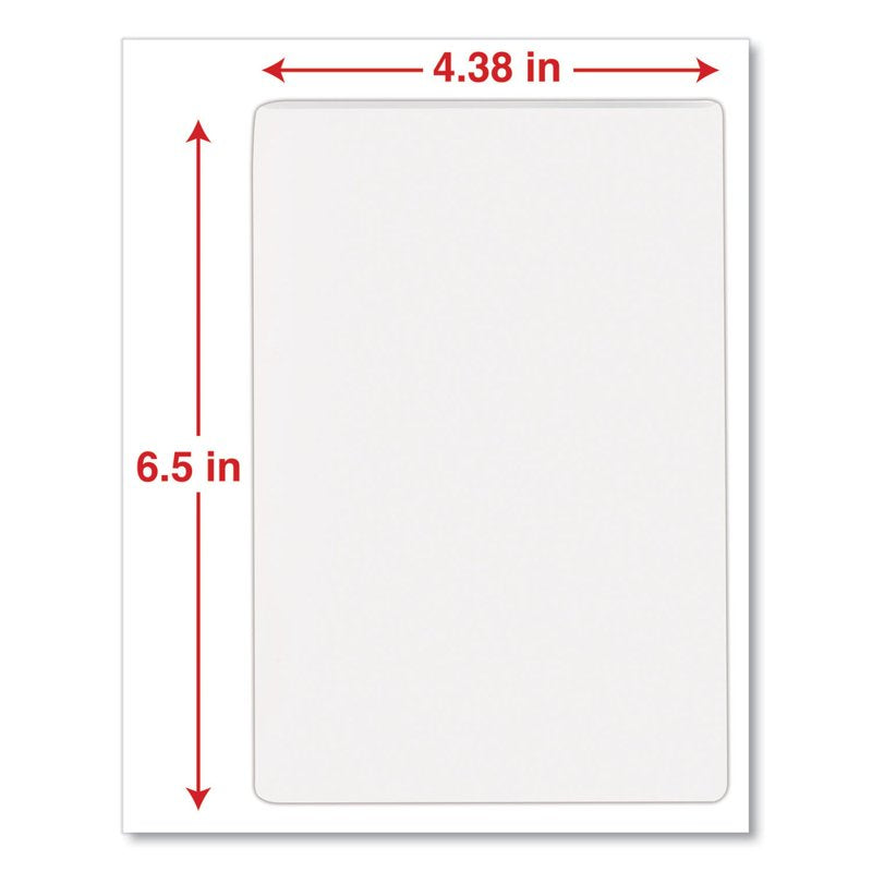 Universal Clear Laminating Pouches 5 Mil Photo Size 4 3/8 x 6 1/2 - 100 Pack