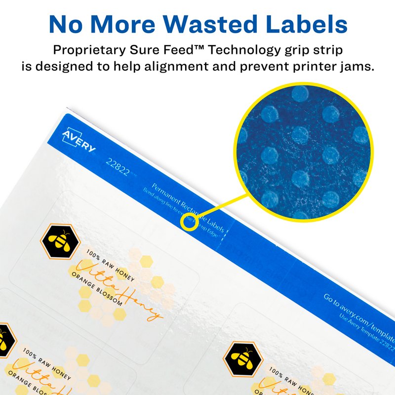 Printable Clear Rectangle Labels 2 x 3 inches - Bulk Pack for Office & Crafting