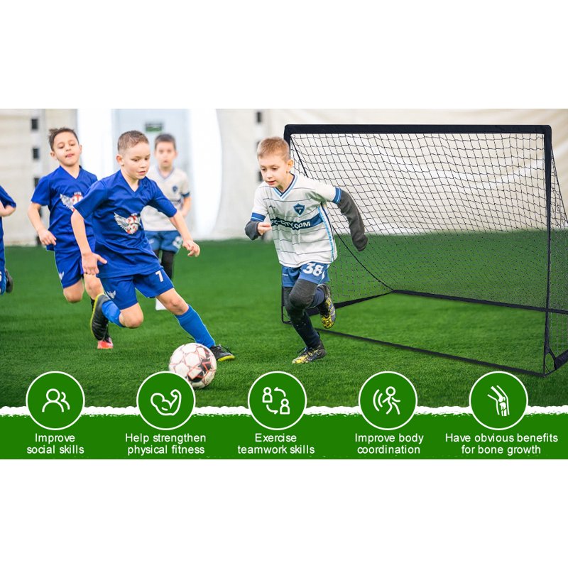 Vipuse 4x3ft Portable Soccer Goals – 2-Pack with Black Variation for Kids & Youth
