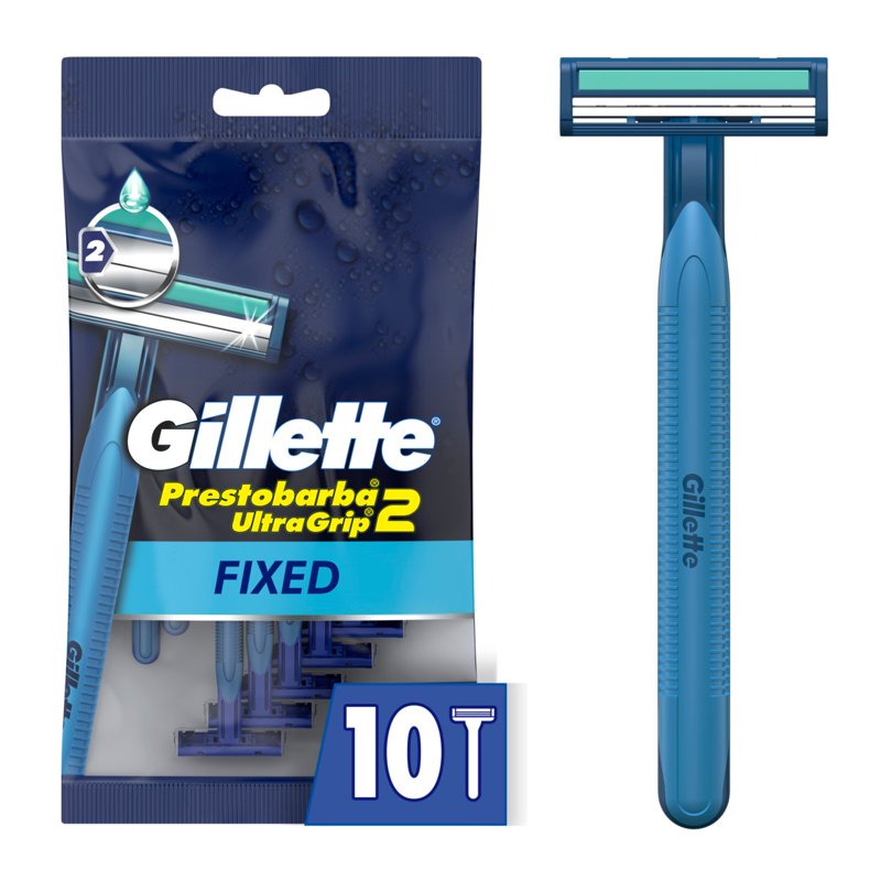 Men's Disposable Razor 3 Pack - Dual Blade, Water-Lubricated, Fixed Head