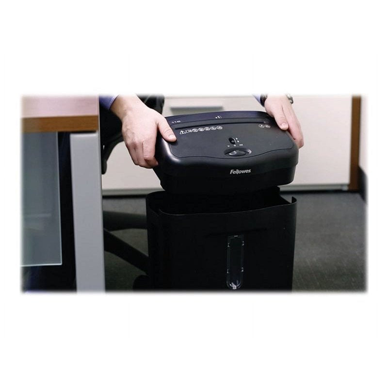 Cross-Cut Paper Shredder 11 Sheets, 4.8-Gallon Bin, Safety Lock, Black