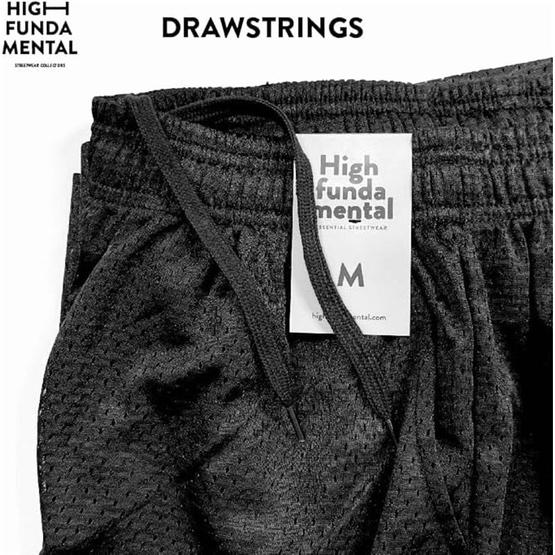 Men's Athletic Mesh Shorts with Drawstring & Pockets - Lightweight Gym Workout Wear