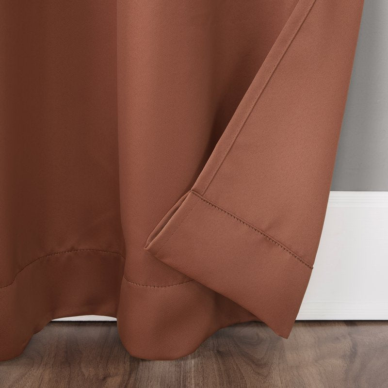 Energy-Efficient Blackout Curtain Panel with Grommets - Thermal & Noise Reduction