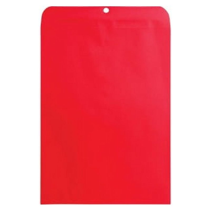 Brightly Colored 9x12 Clasp Envelopes - Red, 28 lb, Pack of 10