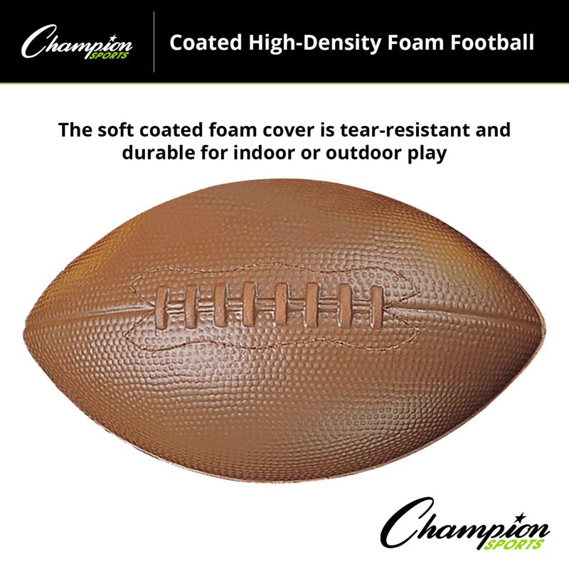 High-Density Foam Football for Kids - Coated, Durable, Indoor & Outdoor Play