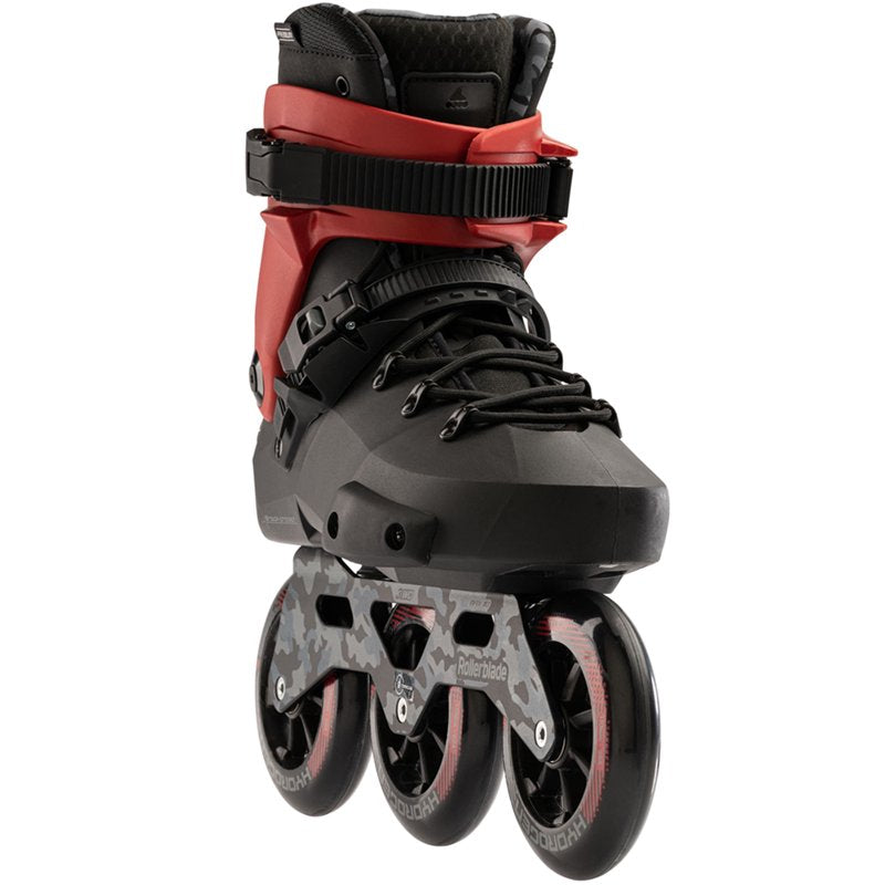 Adult Unisex Inline Skates with 110mm Wheels Black/Red Size 11