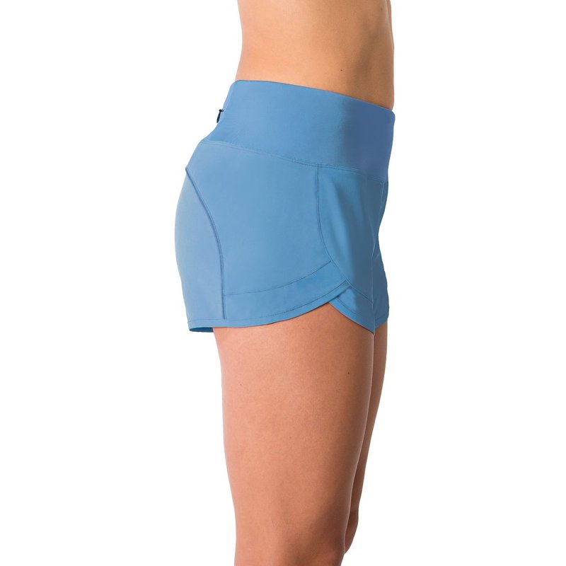 Women's Athletic Running Shorts with Mesh Liner & Zip Pocket - Lightweight, Quick-Dry