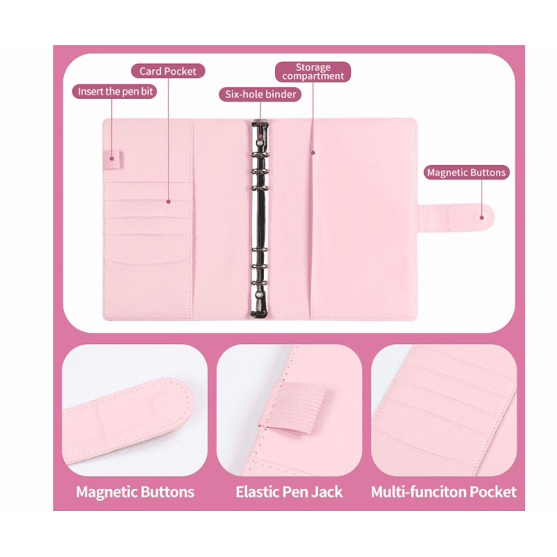 Money Saving Challenge Binder with Cash Envelopes - 100 Envelopes Set for Budgeting and Goal Tracking