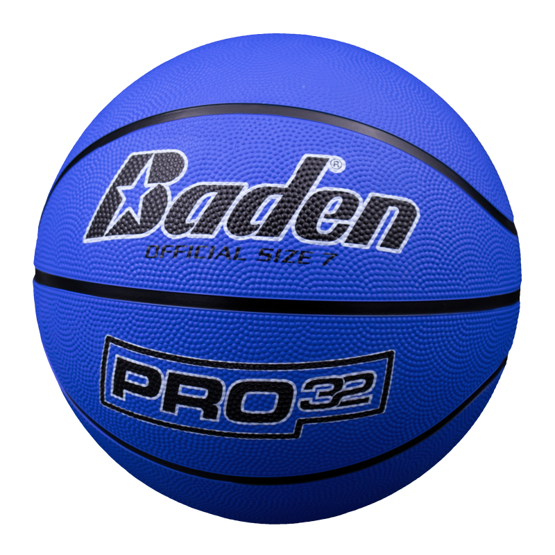 Size 7 Rubber Basketball - Durable Indoor & Outdoor Play, 29.5" Blue