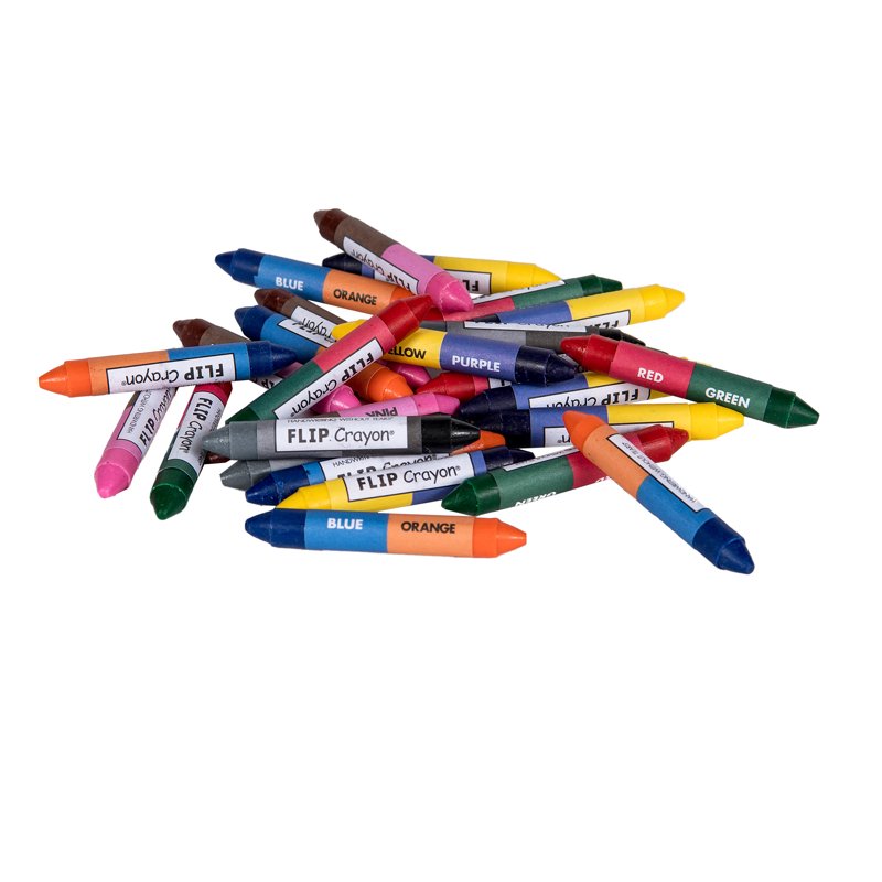 Children's Flip Crayon Gift Set - 100 Vibrant Colors for Early Learning & Art